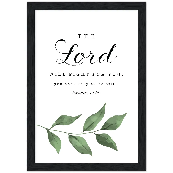 Exodus 1414 Leaves Matte Poster Wooden Frame A4 Gelato Earrings