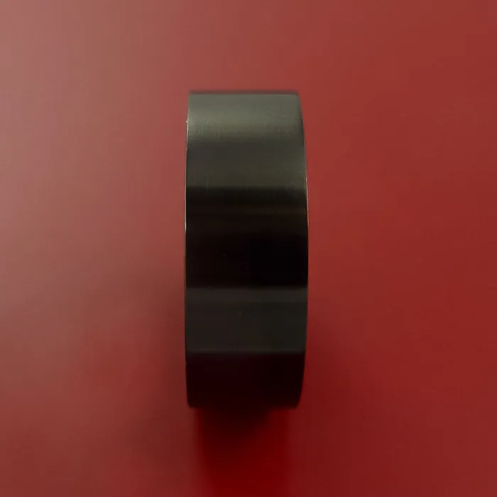 Rings Lashbrook Black Zirconium Ring Custom Made Band Rings Lashbrook Black Zirconium Ring Custom Made Band