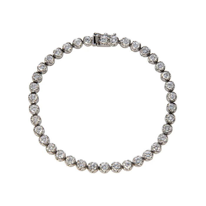 Bracelets Croghans Estate 5ct Diamond Platinum Bracelet