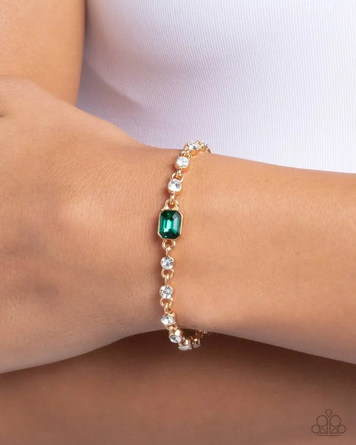 Bracelets Paparazzi Jewelry Paparazzi Bracelet Fitted Fidelity Green