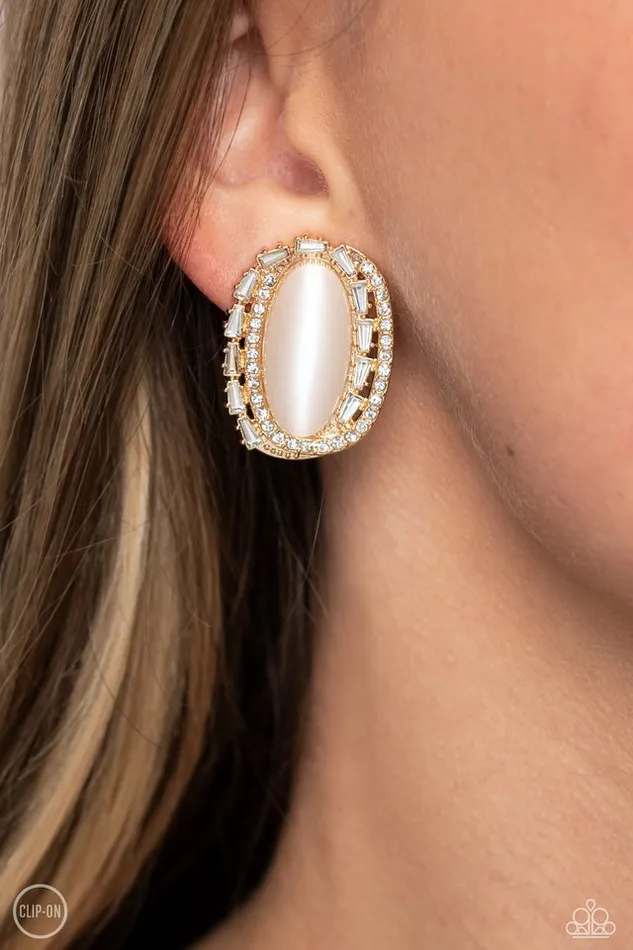 Earrings Paparazzi Earring Shimmery Statement Gold Paparazzi Jewelry