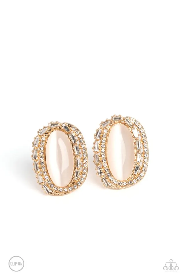 Earrings Paparazzi Earring Shimmery Statement Gold Paparazzi Jewelry