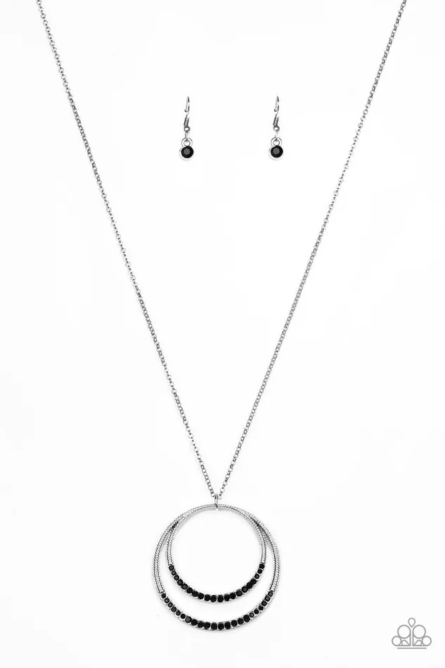 Necklaces Paparazzi Jewelry Paparazzi Necklace Front and EPICENTER Black