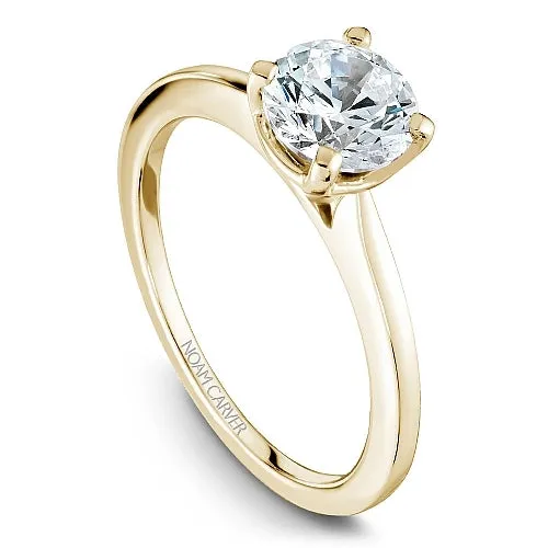 Noam Carver 14K Yellow Gold Round Solitaire Mount Ring Rings