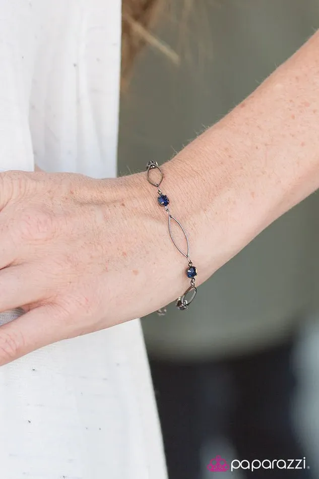 Paparazzi Bracelet The Right Time Blue Paparazzi Jewelry Bracelets