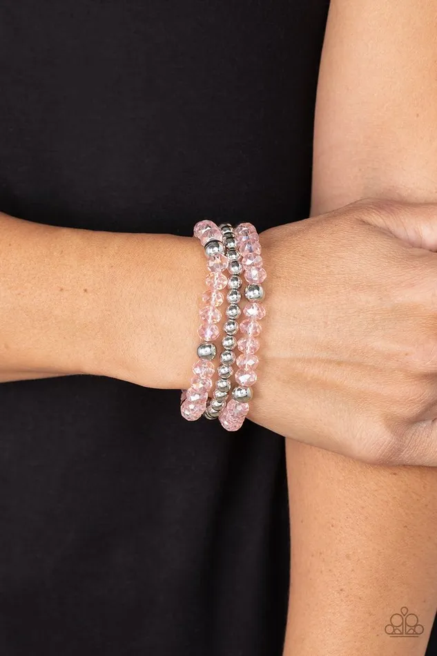 Paparazzi Jewelry Bracelets Paparazzi Bracelet Prismatic Perceptions Pink