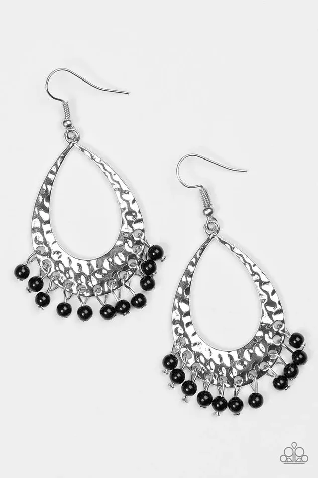 Paparazzi Jewelry Earrings Paparazzi Earring Casually Cancun Black