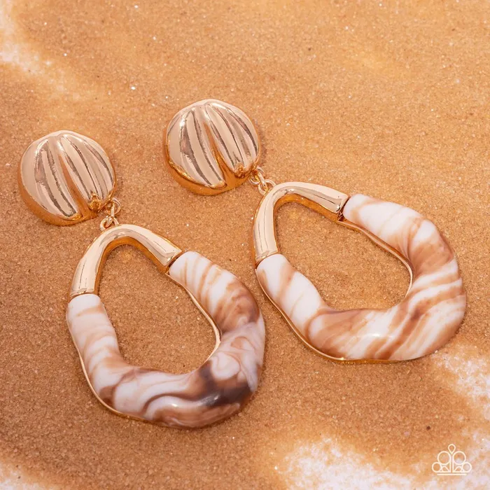 Paparazzi Jewelry Earrings Paparazzi Earring HighSheen Swirls Gold Paparazzi Jewelry Earrings Paparazzi Earring HighSheen Swirls Gold