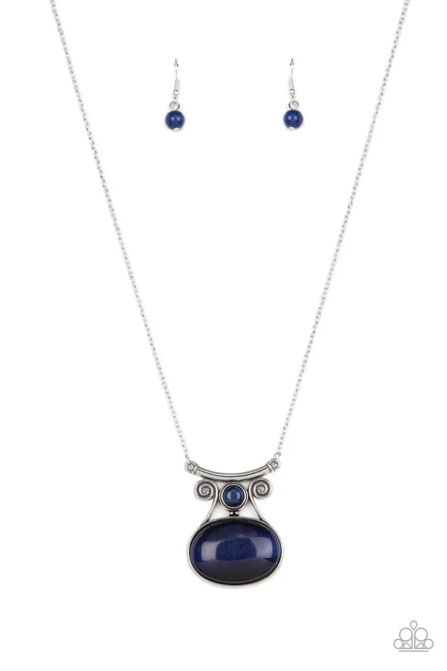 Paparazzi Jewelry Necklaces Paparazzi Necklace One DAYDREAM At A Time Blue Paparazzi Jewelry Necklaces Paparazzi Necklace One DAYDREAM At A Time Blue