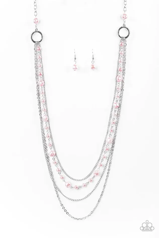 Paparazzi Jewelry Necklaces Paparazzi Necklace Radiant Rhythm Pink