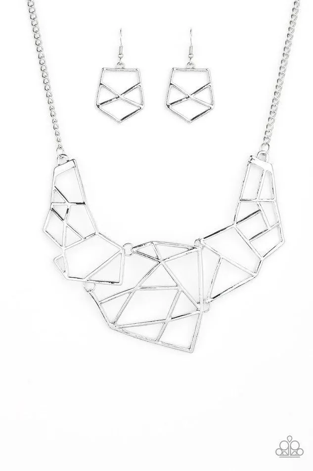 Paparazzi Jewelry Necklaces Paparazzi Necklace World Shattering Silver Paparazzi Jewelry Necklaces Paparazzi Necklace World Shattering Silver