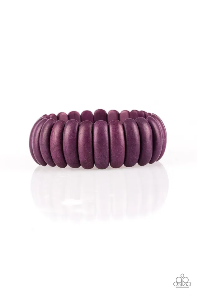 Paparazzi Jewelry Paparazzi Bracelet Peacefully Primal Purple Bracelets