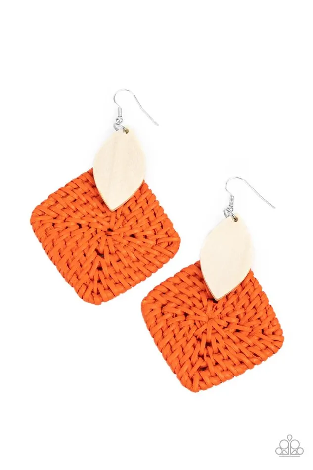 Paparazzi Jewelry Paparazzi Earring Sabbatical WEAVE Orange Earrings Paparazzi Jewelry Paparazzi Earring Sabbatical WEAVE Orange Earrings