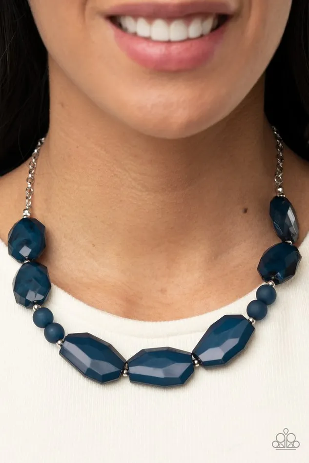 Paparazzi Jewelry Paparazzi Necklace Melrose Melody Blue Necklaces
