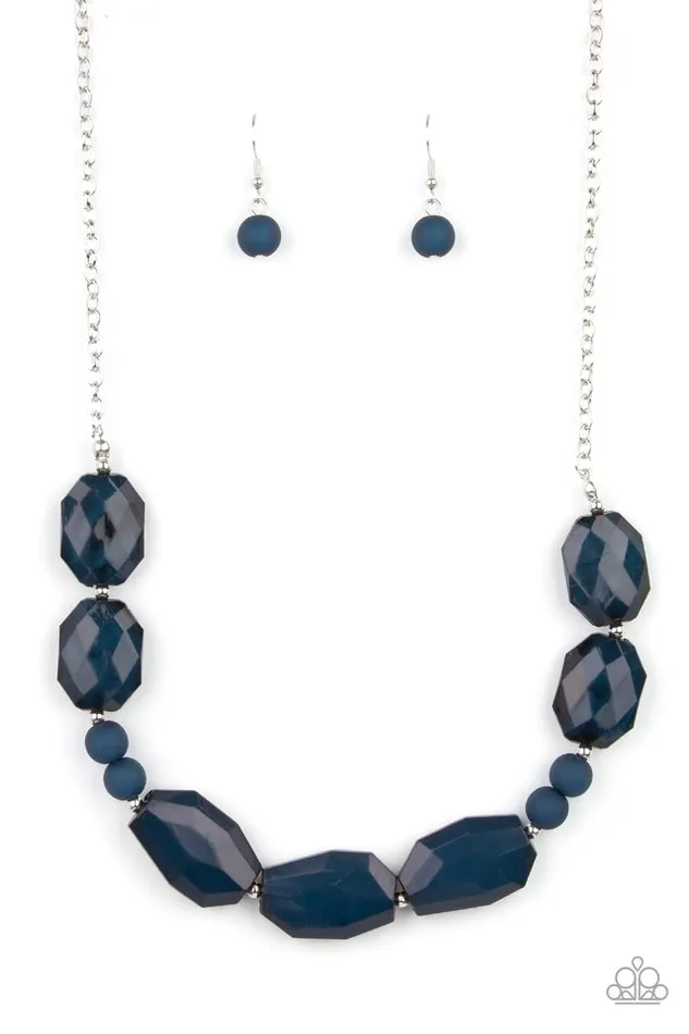 Paparazzi Jewelry Paparazzi Necklace Melrose Melody Blue Necklaces Paparazzi Jewelry Paparazzi Necklace Melrose Melody Blue Necklaces
