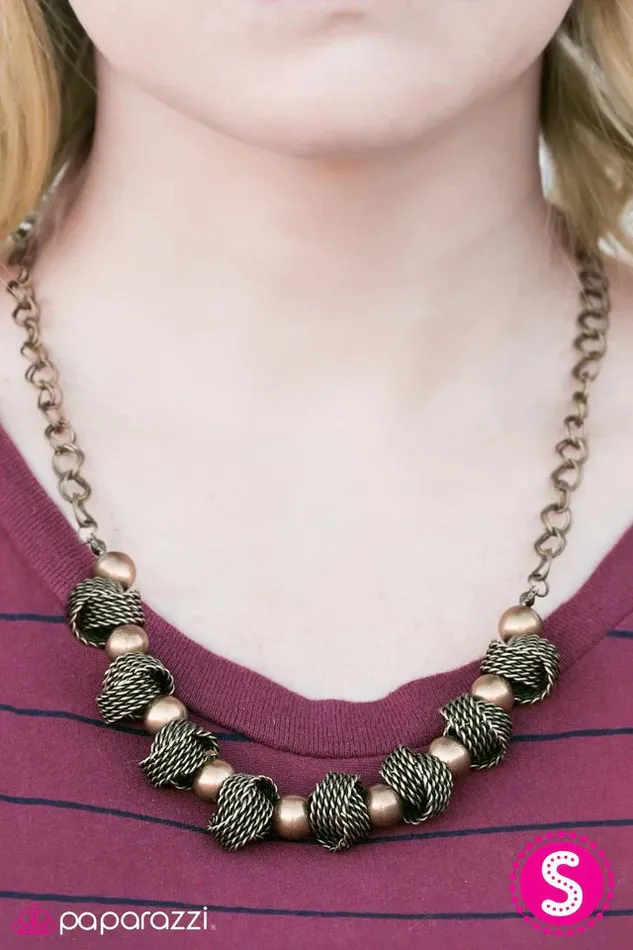 Paparazzi Necklace Addicted to Love Brass Paparazzi Jewelry Necklaces