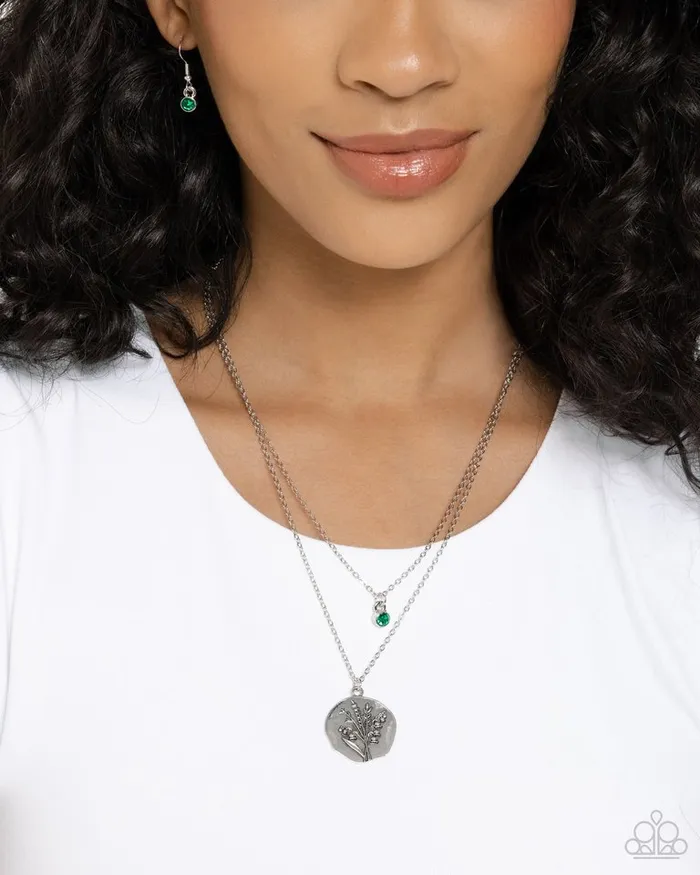 Paparazzi Necklace Birthstone Beauty Green Paparazzi Jewelry Necklaces