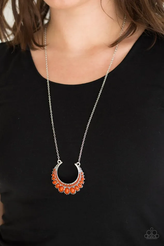 Paparazzi Necklace Count To ZEN Orange Paparazzi Jewelry Necklaces
