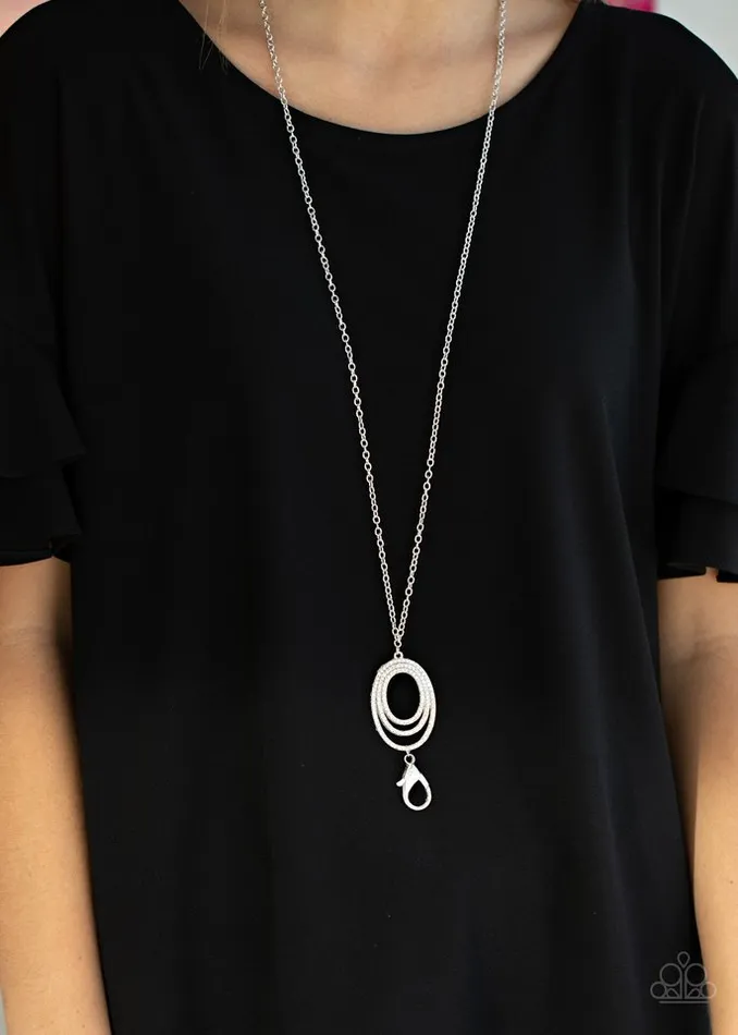 Paparazzi Necklace Dizzying Dazzle White Paparazzi Jewelry Necklaces