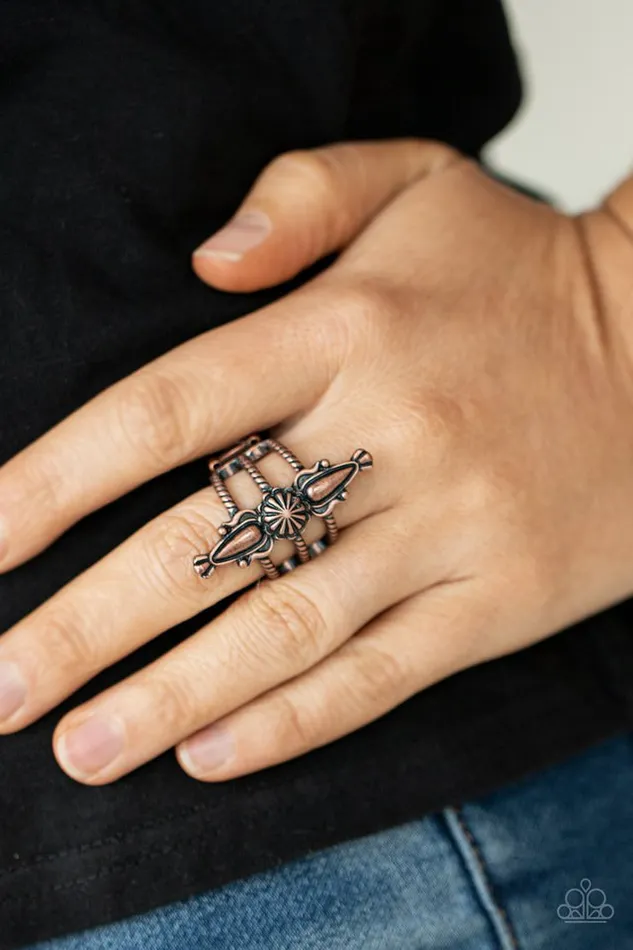 Paparazzi Ring Westward Expansion Copper Paparazzi Jewelry Rings
