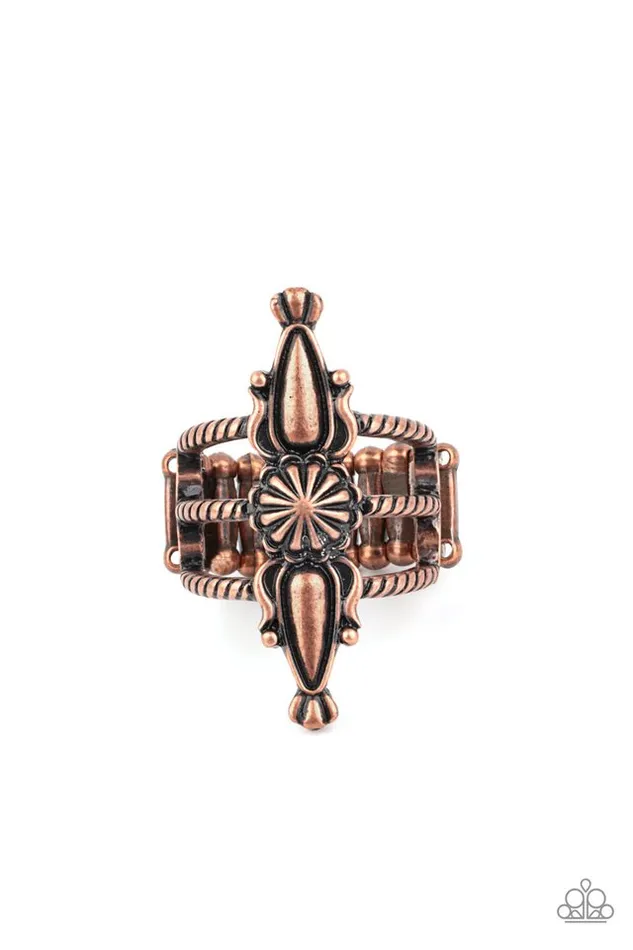 Paparazzi Ring Westward Expansion Copper Paparazzi Jewelry Rings Paparazzi Ring Westward Expansion Copper Paparazzi Jewelry Rings