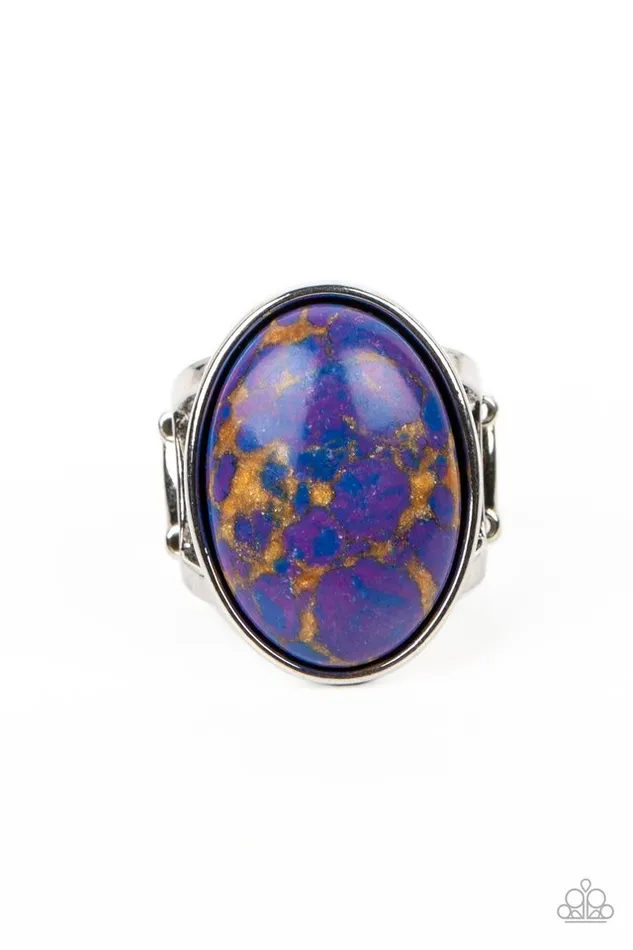 Rings Paparazzi Jewelry Paparazzi Ring Majestic Marbling Purple