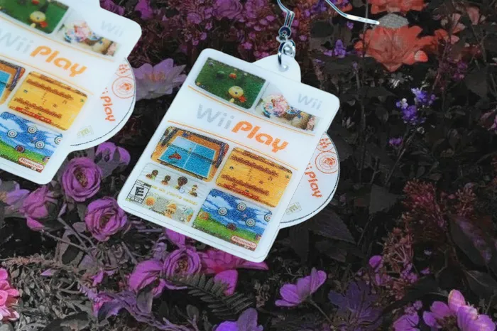 Wii Play Wii Game 2D detailed Handmade Earrings Sam Makes Things Earrings