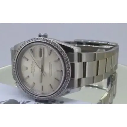 GB Watches Datejust Midsize Rolex Watch Diamond Bezel Stick Dial Ss