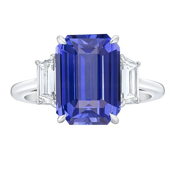 HarryChadEntcom Rings Women 3 Stone Wedding Ring Emerald Blue Sapphire Natural Earth Mined Diamonds 4 Carats HarryChadEntcom Rings Women 3 Stone Wedding Ring Emerald Blue Sapphire Natural Earth Mined Diamonds 4 Carats
