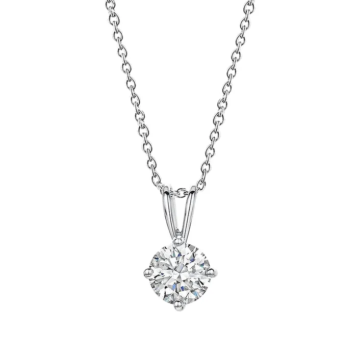 Natural Earth Mined Diamond Pendant Necklace With Chain 250 Ct Sparkling White Gold 14K GB Necklaces Natural Earth Mined Diamond Pendant Necklace With Chain 250 Ct Sparkling White Gold 14K GB Necklaces
