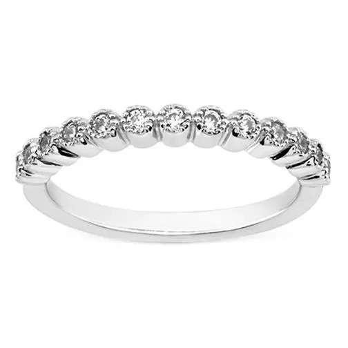 Rings 130 Ct Round Natural Earth Mined Diamond Wedding Band White Gold 14K Jewelry New GB Rings 130 Ct Round Natural Earth Mined Diamond Wedding Band White Gold 14K Jewelry New GB