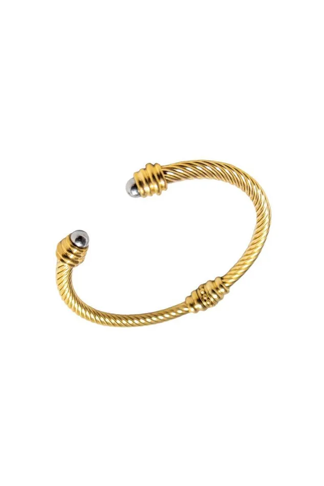 Mabel Love Boutique Bracelets Twisted Wire Cuff Bracelet