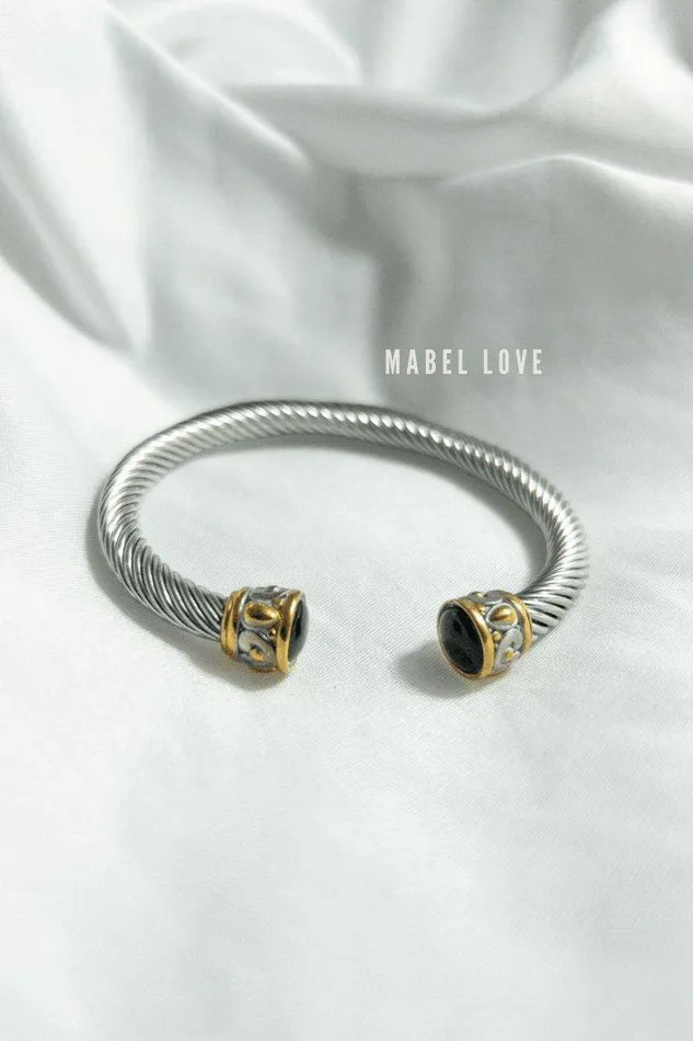 Mabel Love Boutique Bracelets Twisted Wire Cuff Bracelet