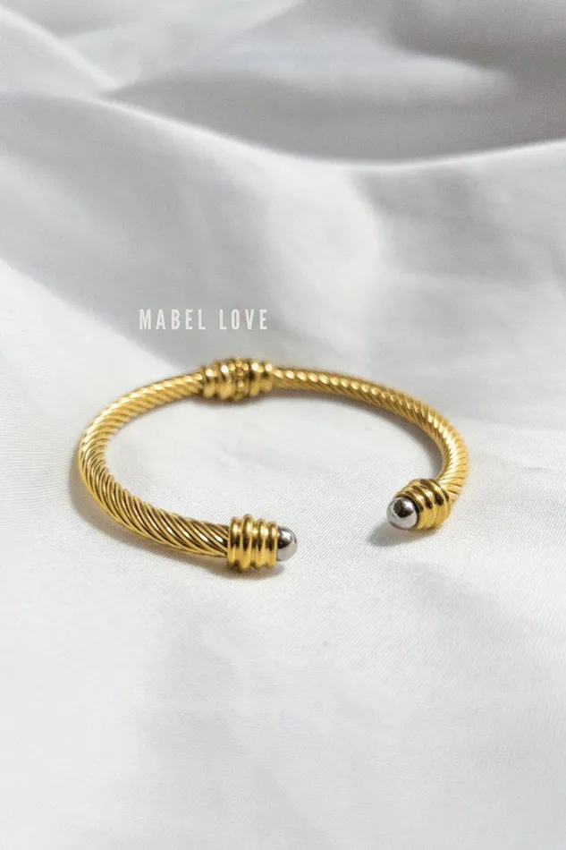 Mabel Love Boutique Bracelets Twisted Wire Cuff Bracelet