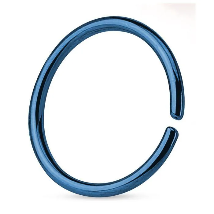 Rings Tulsa Body Jewelry 16g PVD Coated Continuous Ring Rings Tulsa Body Jewelry 16g PVD Coated Continuous Ring