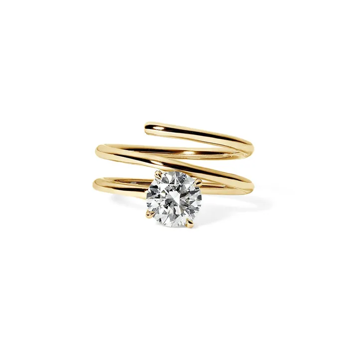 12CT Rounded Shank Engagement Ring SG Bridal Rings