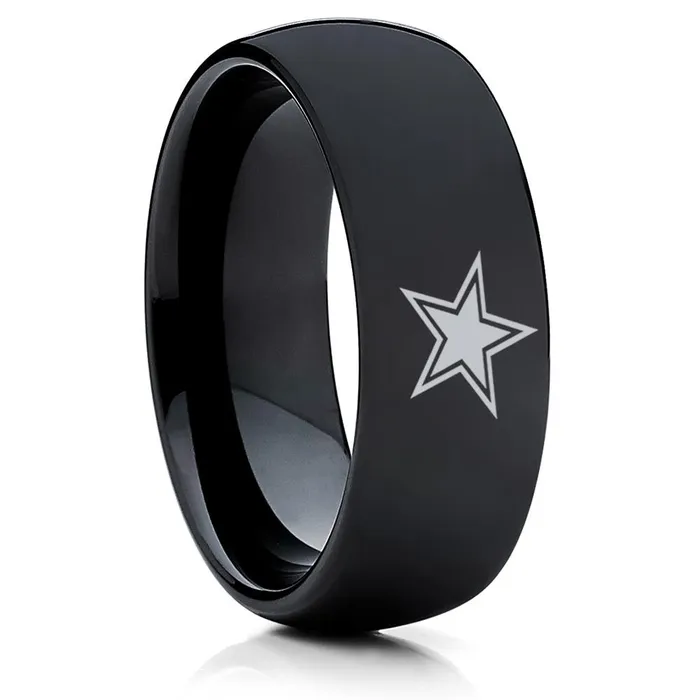 Clean Casting Jewelry Rings Dallas Cowboys Tungsten Ring Football Inspired Ring Dallas Cowboys Ring Black Ring Clean Casting Jewelry Rings Dallas Cowboys Tungsten Ring Football Inspired Ring Dallas Cowboys Ring Black Ring