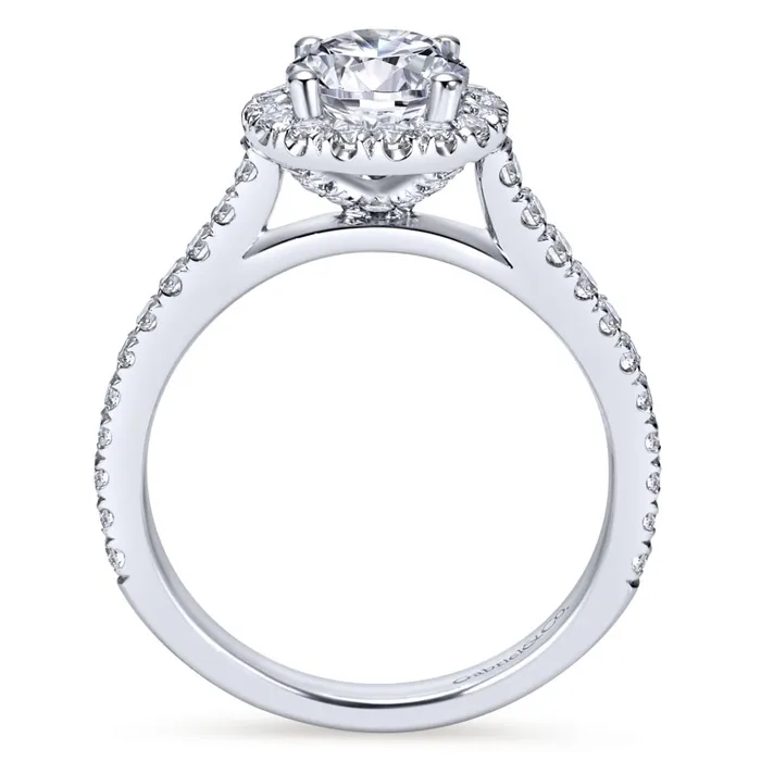 Gabriel Bridal Collection White Gold Halo Engagement Ring 065 ctw International Diamond Center Rings Gabriel Bridal Collection White Gold Halo Engagement Ring 065 ctw International Diamond Center Rings