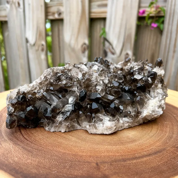 Magic Crystals Charm Necklaces 5 lbs 04 oz Druzy Smoky Quartz Cluster A