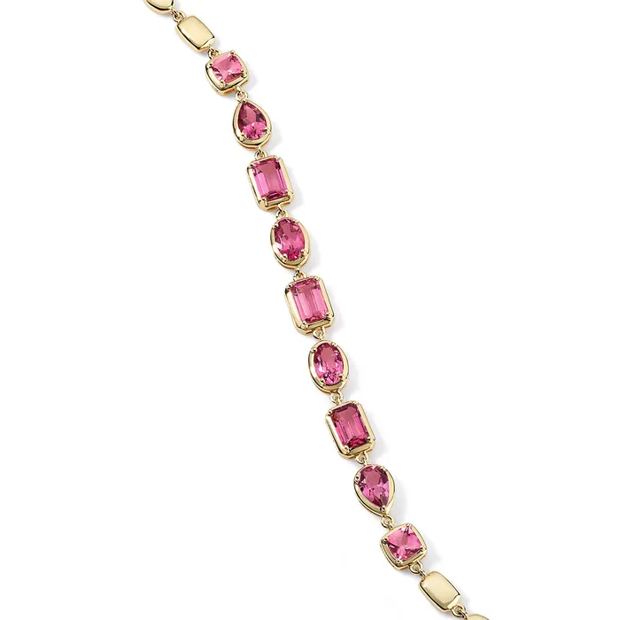 Pink Tourmaline Multi Shape Bracelet SG Fine Bracelets
