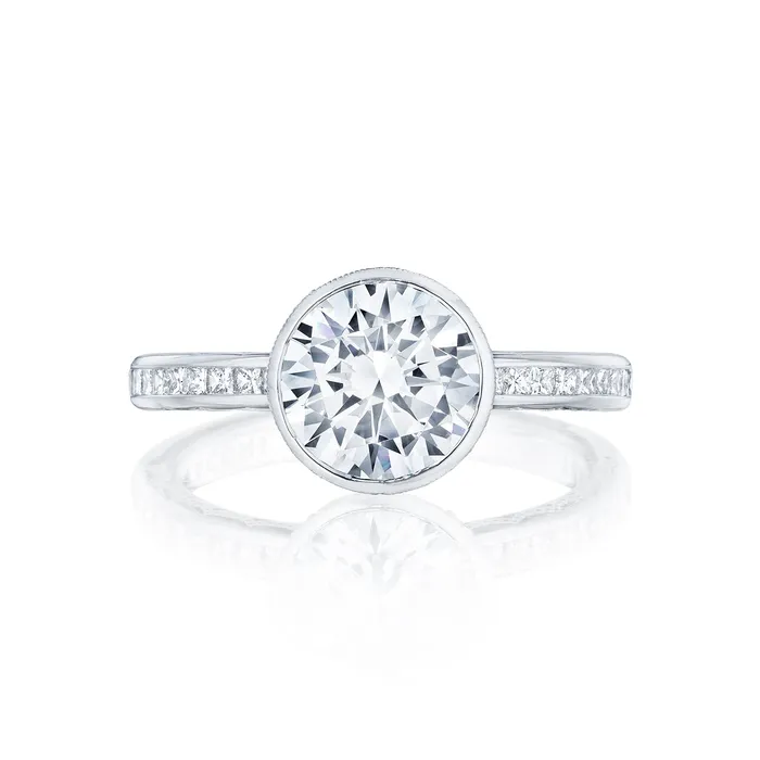 Rings International Diamond Center Tacori 18k White Gold Starlit Round Diamond Engagement Ring Setting 035 CTW Rings International Diamond Center Tacori 18k White Gold Starlit Round Diamond Engagement Ring Setting 035 CTW