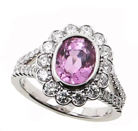 Rings Pink Sapphire and Diamond Fashion Ring Shop IDC estore