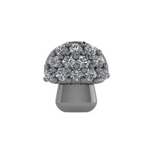 SG Fine Slider Mushroom Charm Charm Necklaces