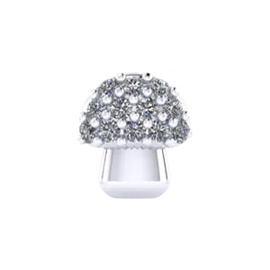 SG Fine Slider Mushroom Charm Charm Necklaces