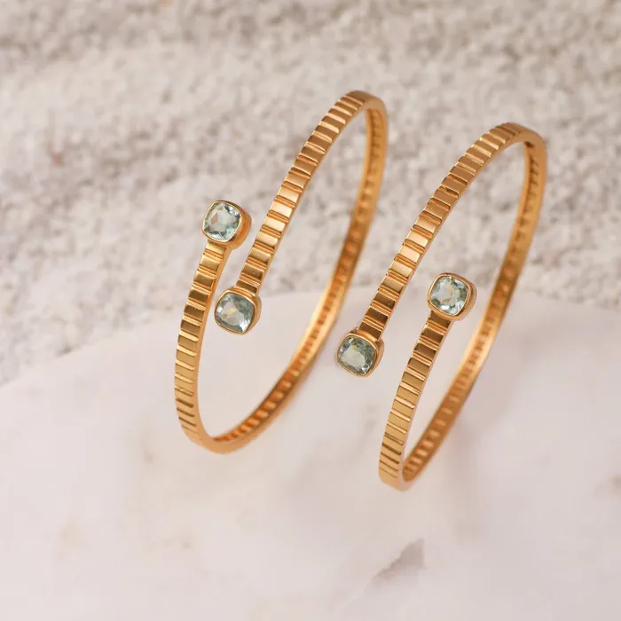 SILVER Dune Open Front Silver Bangles Rings