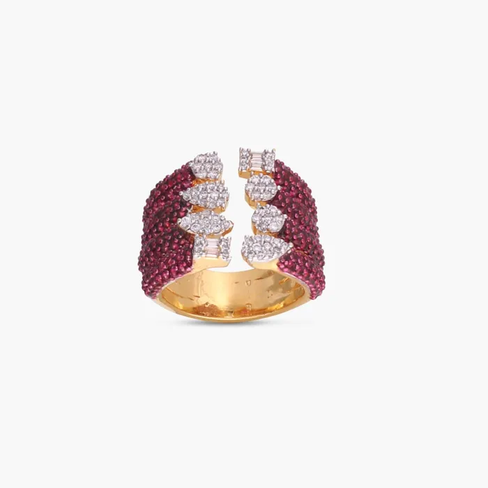 SILVER Rings Celestial Fusion CZ Silver Cocktail Ring