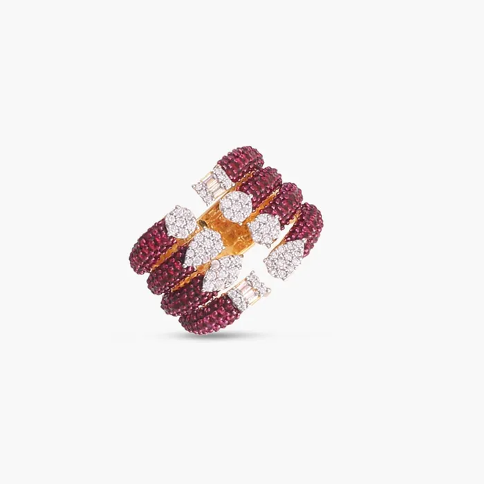 SILVER Rings Celestial Fusion CZ Silver Cocktail Ring