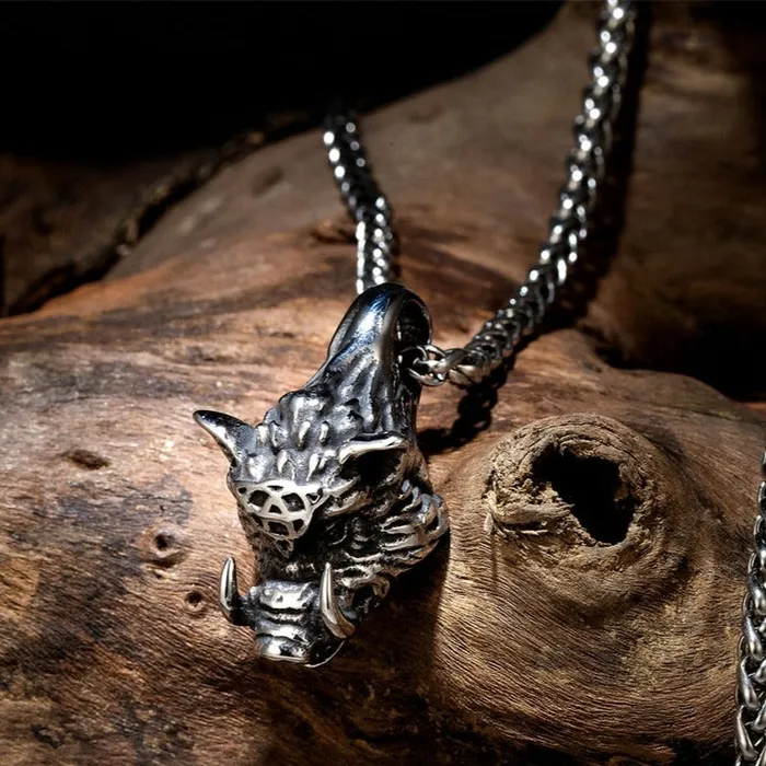 Viking Necklace Gullinbursti Valhalla Vikings Necklaces