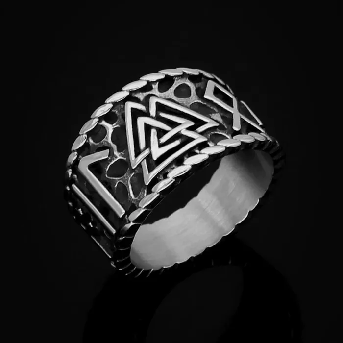 Viking Ring Odins Knot Valhalla Vikings Rings