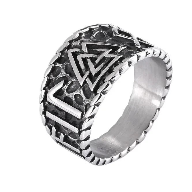 Viking Ring Odins Knot Valhalla Vikings Rings